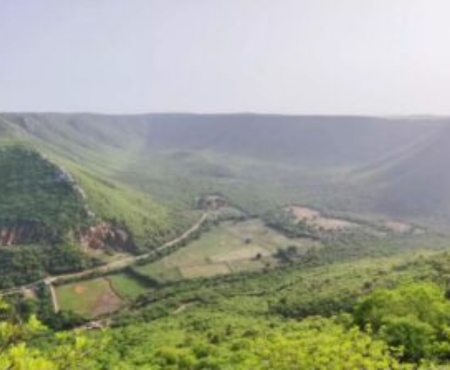 The valley from the ridge road